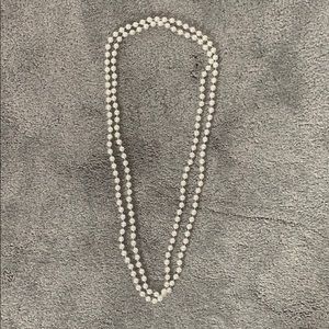 Faux pearl necklace